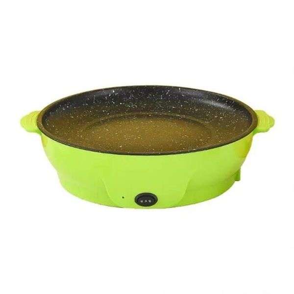 Yonsa Electric Non-Stick Grill Pan Durable Frying Pan - Green