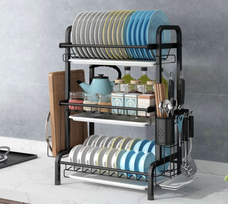 Multipurpose 3 Layer Elegant Dish Rack