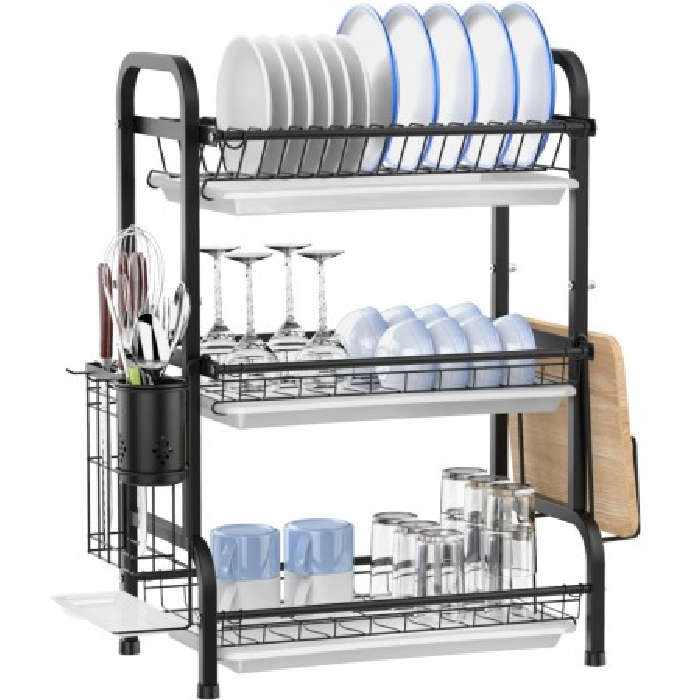Multipurpose 3 Layer Elegant Dish Rack