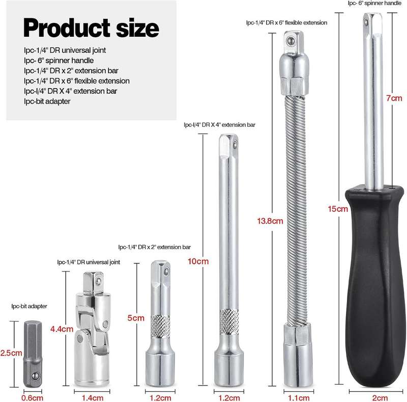 24 Piece Professional Socket Wrench , Socket Set Combination