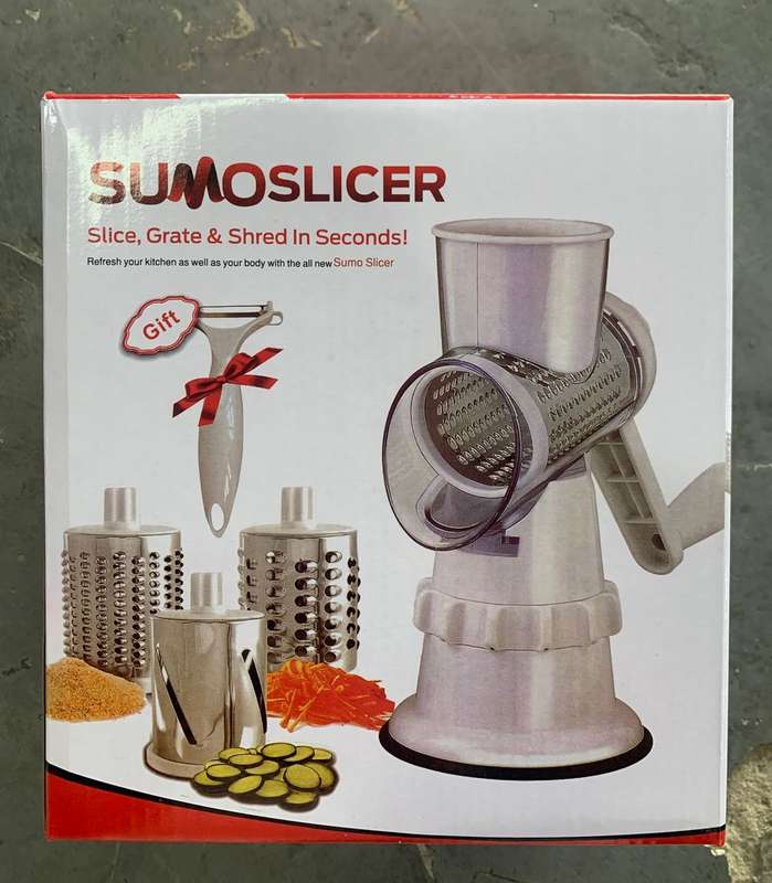 3 in 1 Interchangeable Drum Manual Machine Vegetable Slicer