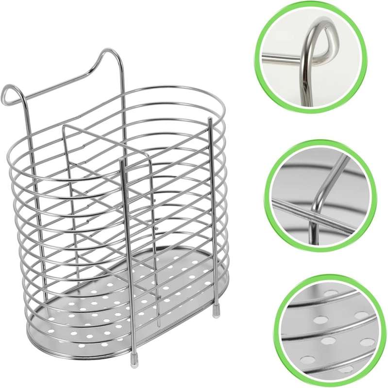 Stainless Steel Cutlery Utensil Holder