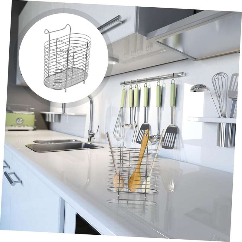 Stainless Steel Cutlery Utensil Holder