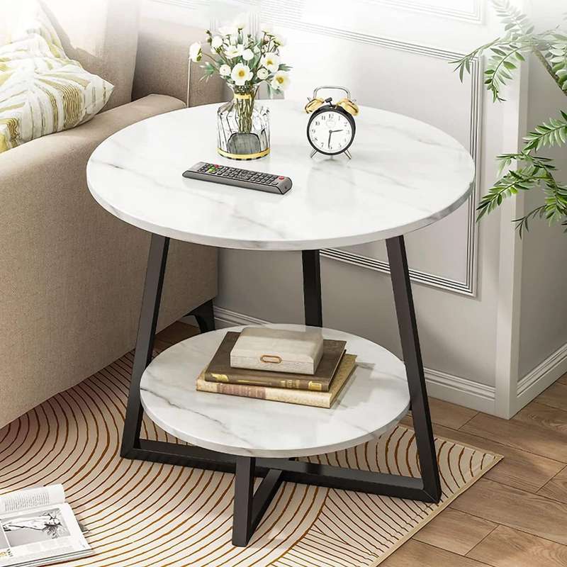 Portable Solid Wood Side Table