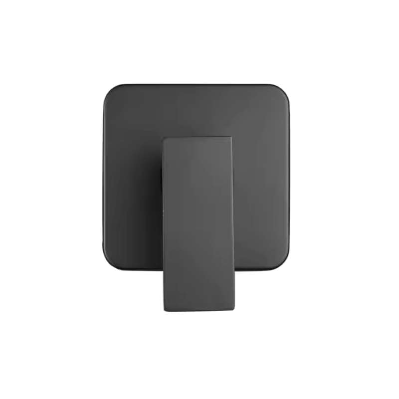 Elegant Wall-Mounted Matte Black Shower Mixer Tap