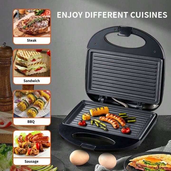 RAF Black 2-Slice Sandwich Maker