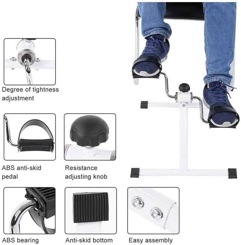 Folding Stationary Fitness Exercise Pedal Bike