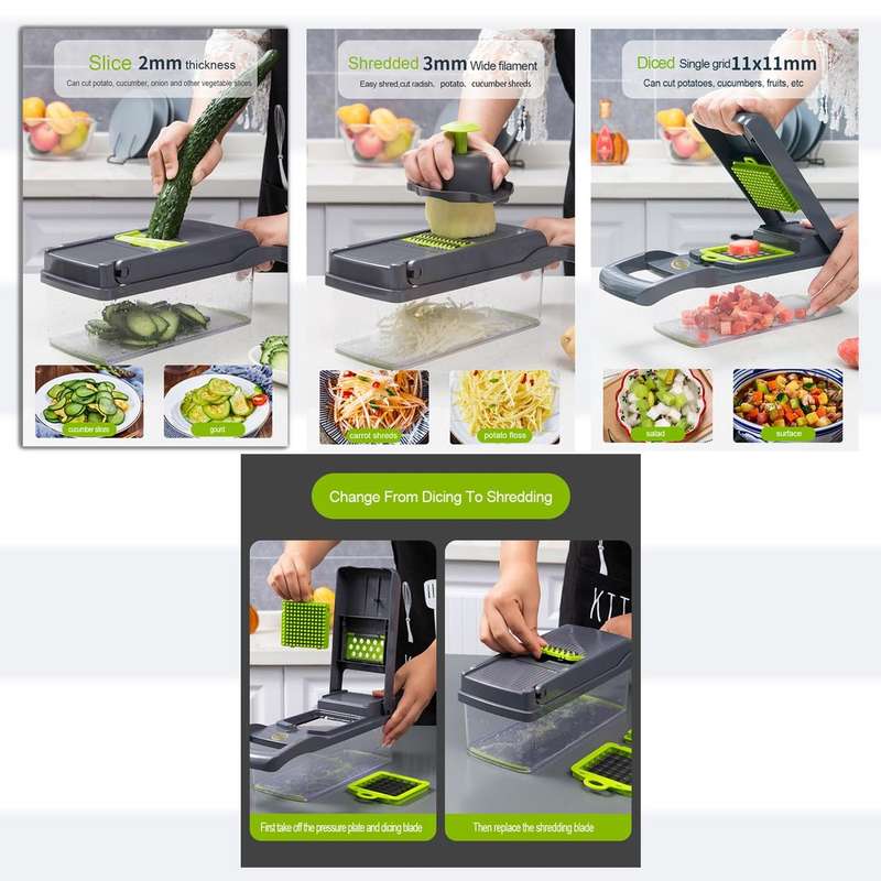 12 in 1 Multi-Functional Vegetable Slicers And Chopper