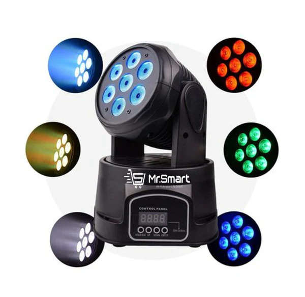 7-LED Moving Head Stage Light