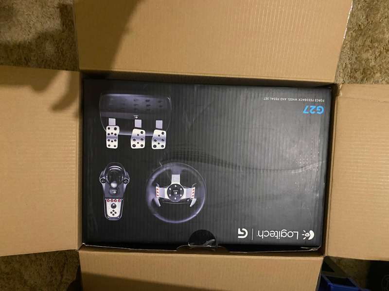 Logitech gaming steering wheel