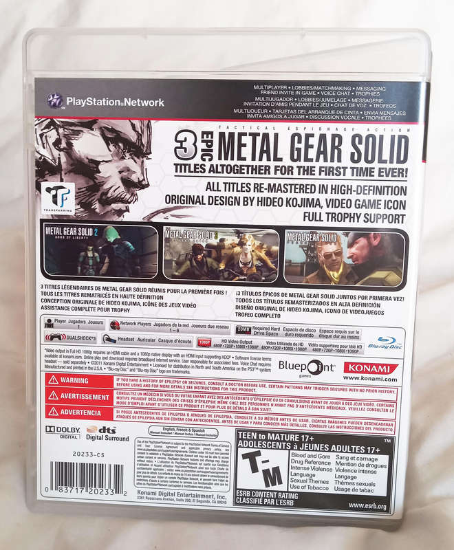 Metal Gear Solid HD Collection in new condition