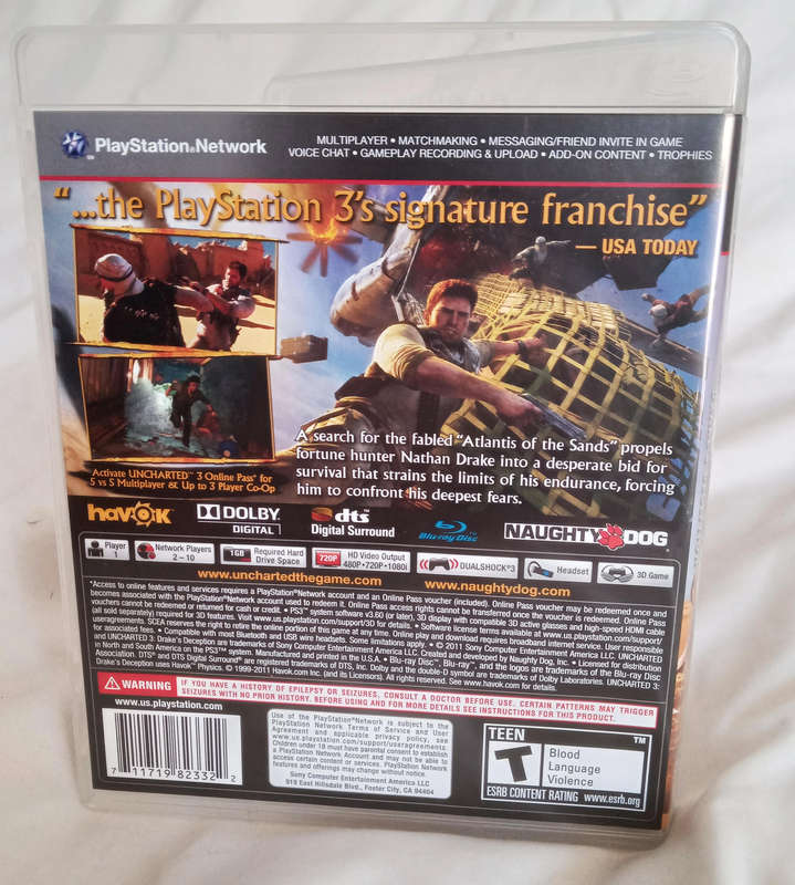 Uncharted 3: Drake's Deception in new condition