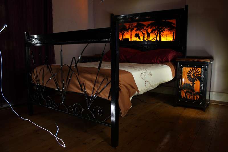 Artistic handcrafted bed