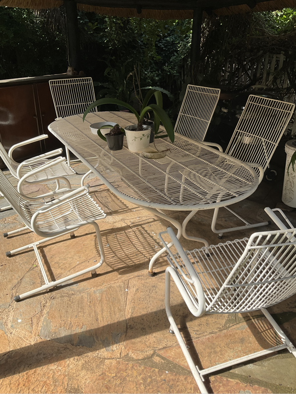 OUTDOOR TABLE AND CHAIRS