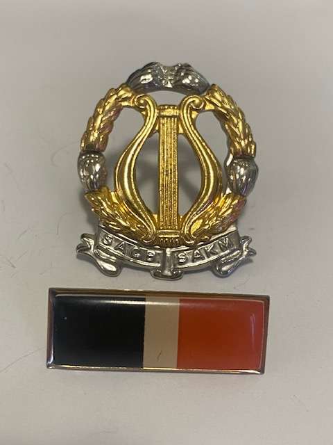 SA Army Band Cap Badge and Bar