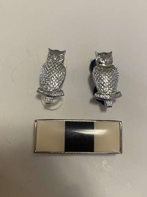 SA Army Intelligence Collar badges and Bar First Type. ALL pins