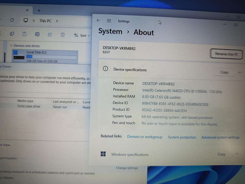 Slim Lenovo S145 8gig Ram ddr4 256SSD