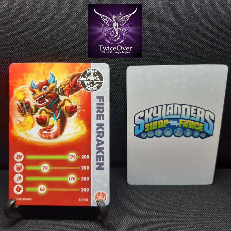 SSF - Skylanders Trading Card - Fire Kraken