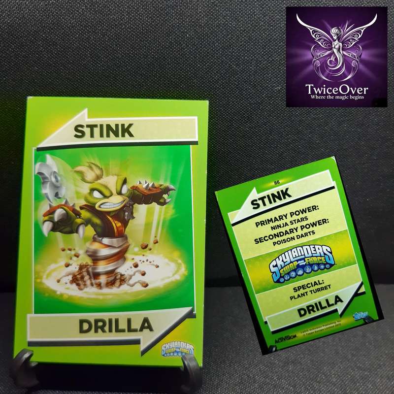 SSF - Skylanders Trading Card - 86 - Stink Drilla