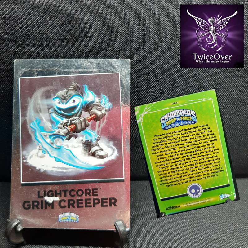 SSF - Skylanders Trading Card - 283 - LightCore Grim Creeper