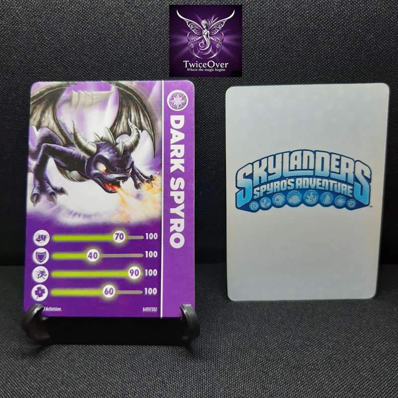 SSA - Skylanders Trading Card - Dark Spyro - Special