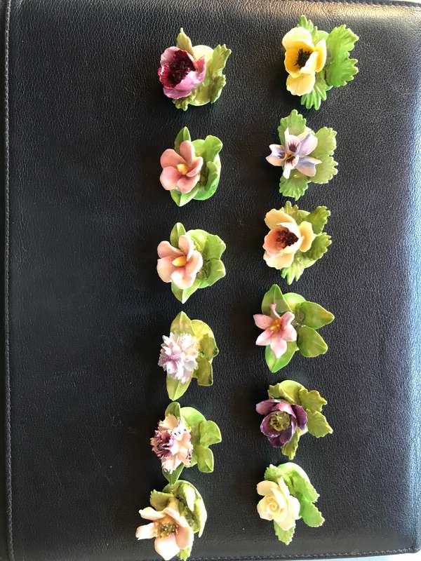 Royal Adderley Flower Place Card Holders