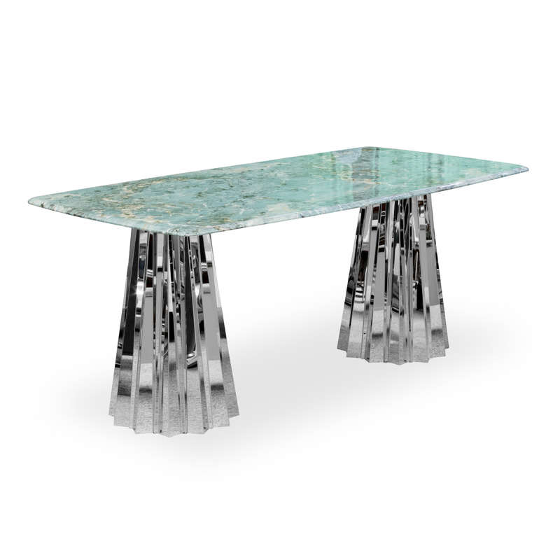 GOF Furniture  Seraphina Marble Dining Table