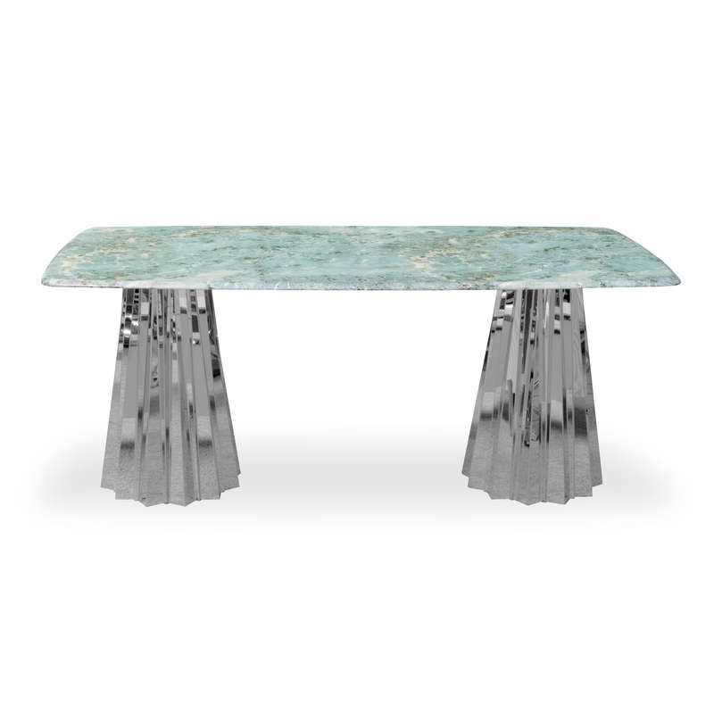 GOF Furniture  Seraphina Marble Dining Table