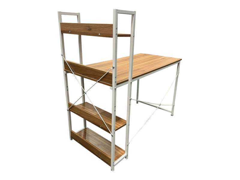 GOF Furniture  Ezra Computer Desk with Storage Shelves