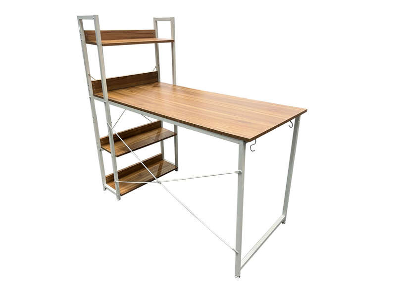 GOF Furniture  Ezra Computer Desk with Storage Shelves