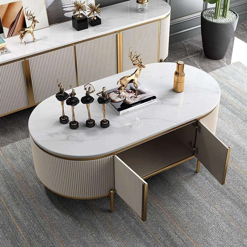 GOF Furniture  Arabelle Luxe Oval Coffee Table