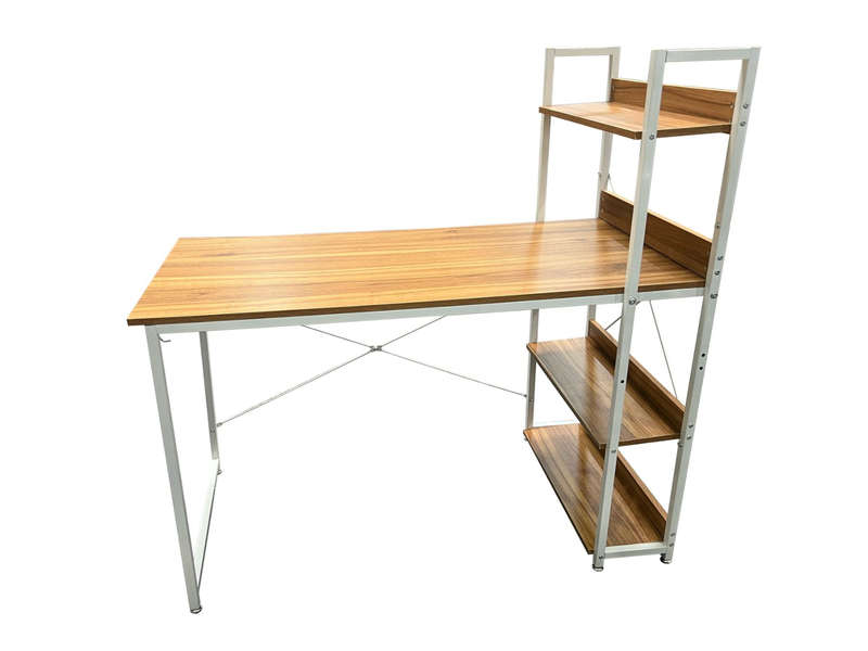 GOF Furniture  Ezra Computer Desk with Storage Shelves