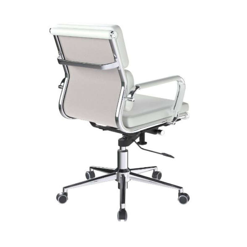GOF Furniture  Lorah White Mid-Back Office Chair