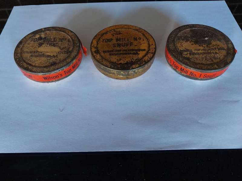 Top Mill snuff tins
