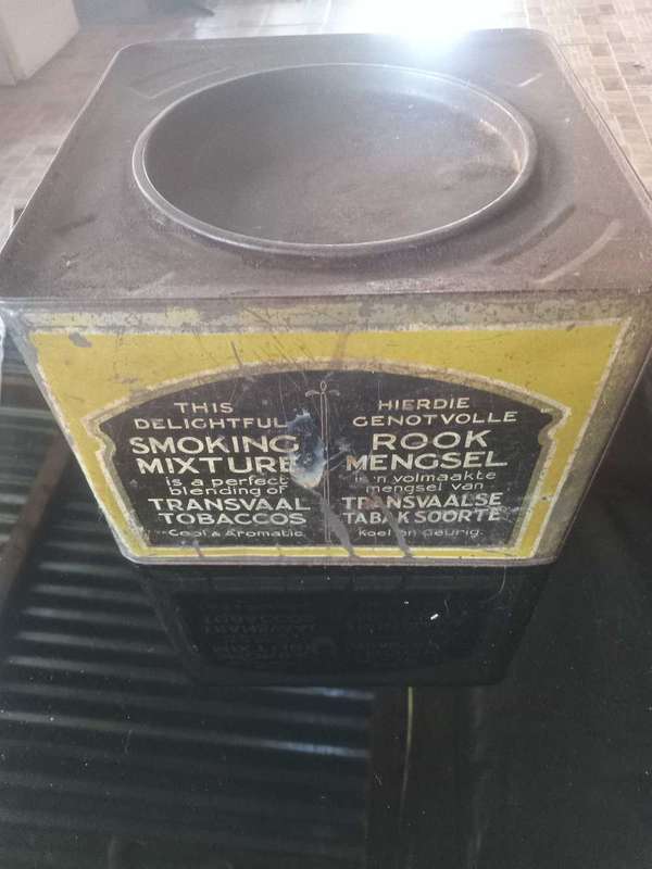 Old vintage boxer tobacco tin