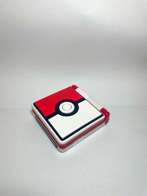 Custom Gameboy Advance SP Pokemon Edition with IPS Screen and USB C Charge Port