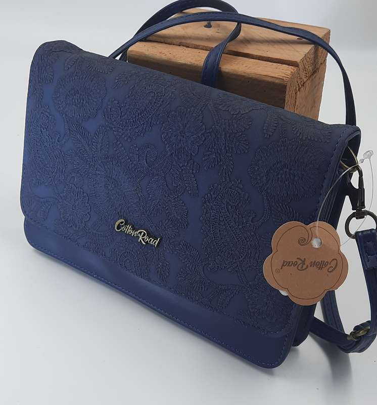 COTTON ROAD SLING PURSE! IN BLUE!@@VERY NICE SLING PURSE##