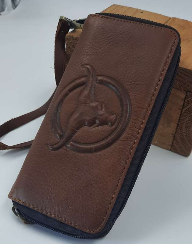 Genuine Leather Cowhide Purse/Wallet by Vivace - Stunning Light Brown