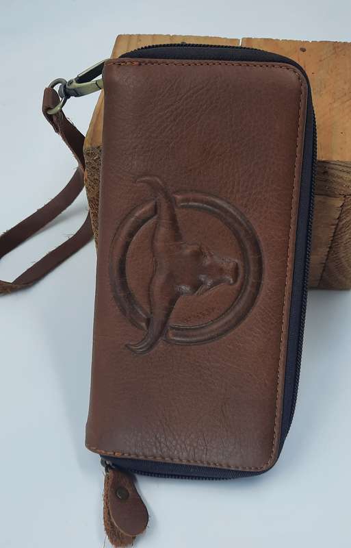 Genuine Leather Cowhide Purse/Wallet by Vivace - Stunning Light Brown