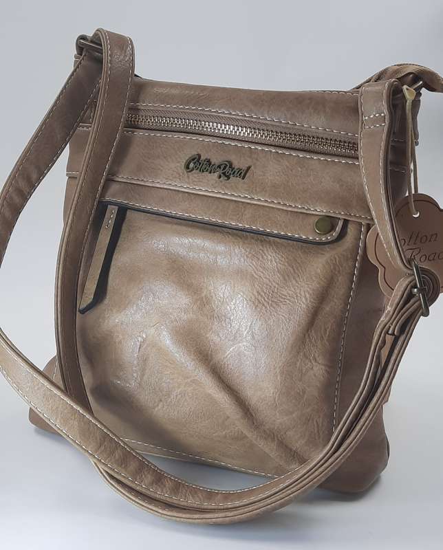 Stunning and sophisticated COTTON ROAD shoulder/sling bag! BEIGE!