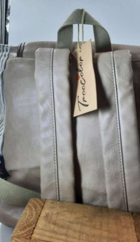Backpack in dusty pink or light beige! TROOCOLOR(COTTON ROAD)Awesome bag!