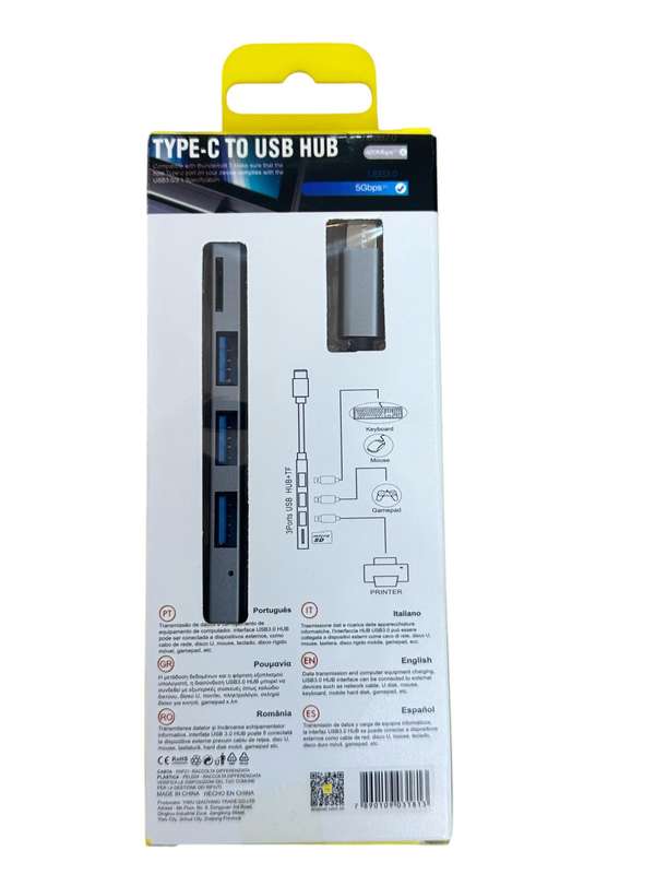 4 in One Type C To usb Hub
