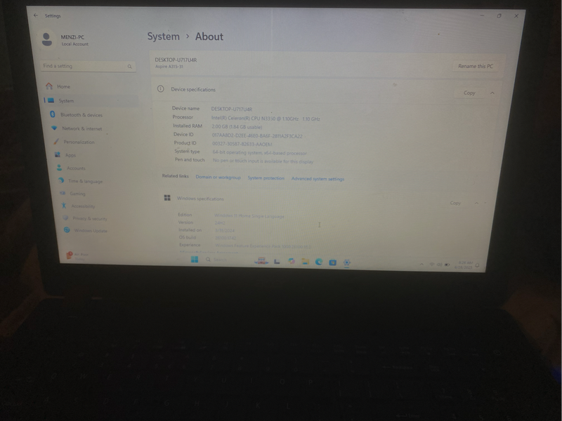 Acer aspire 3