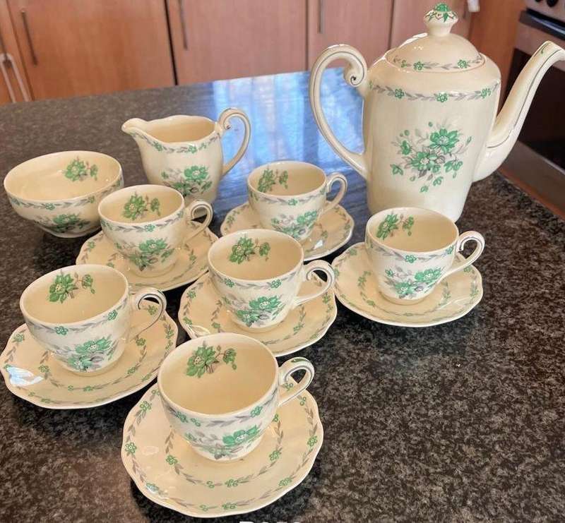 Vintage Wedgwood & Co. Hazel Tea Set  14 Piece, England