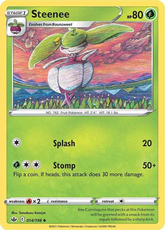 Pokémon: Steenee #14/198  Scarlet & Violet  Common  TCG Card