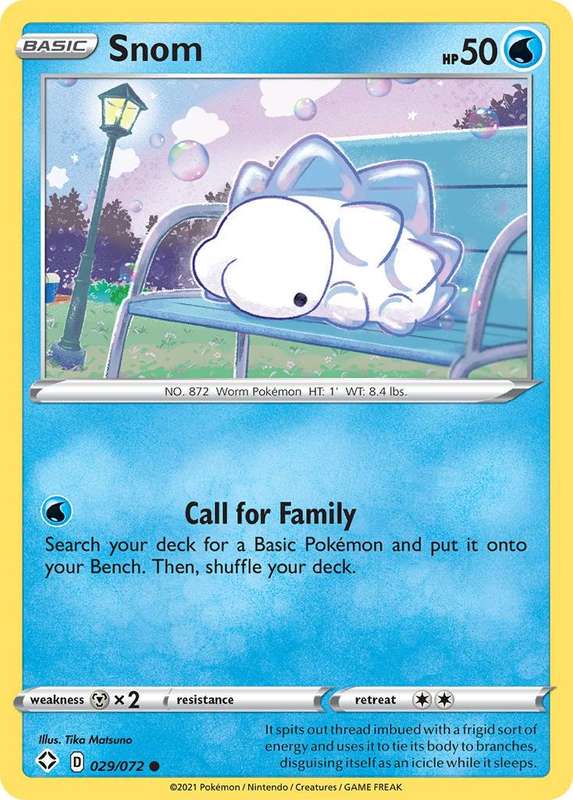 Pokémon: Snom #29/72  Shining Fates  Common  TCG Card