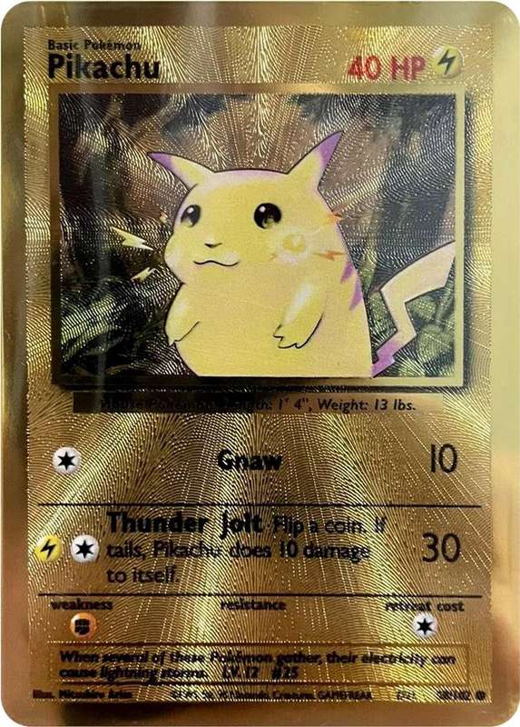 Pokémon: Pikachu #58/102 - Gold Metal Promo - Sealed | Celebrations Ultra-Premium Collection (2021)