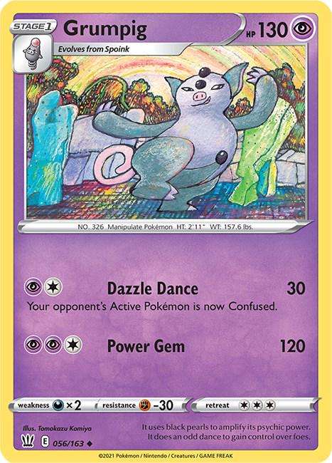 Pokémon: Grumpig #56/163  Battle Styles  Uncommon  TCG Card