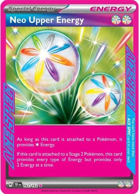 Pokémon: Neo Upper Energy #162/162 Holo Rare - Temporal Forces  Mint Condition