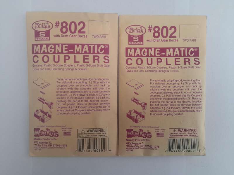 S scale Kadee couplers